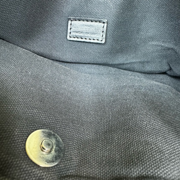 Burberry Vintage Striped Canvas Toto Bag Satchel Handbag Nova Check Cotton Tan - Picture 10 of 16